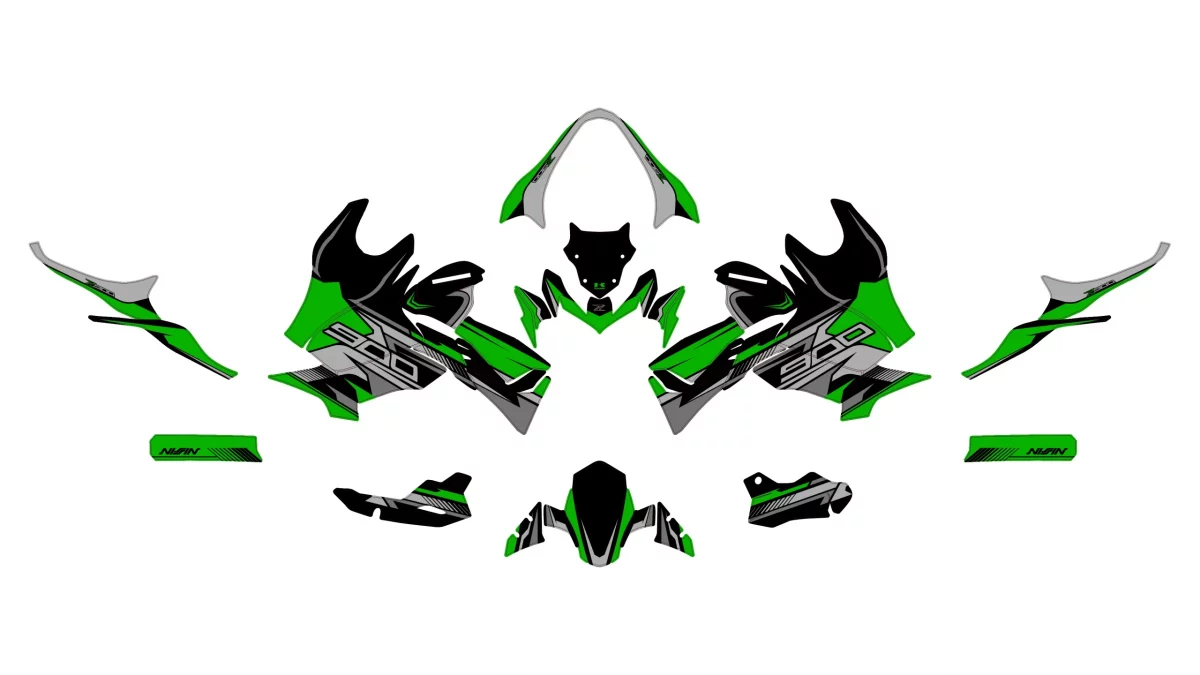 kit déco kawasaki z900 gotam vert