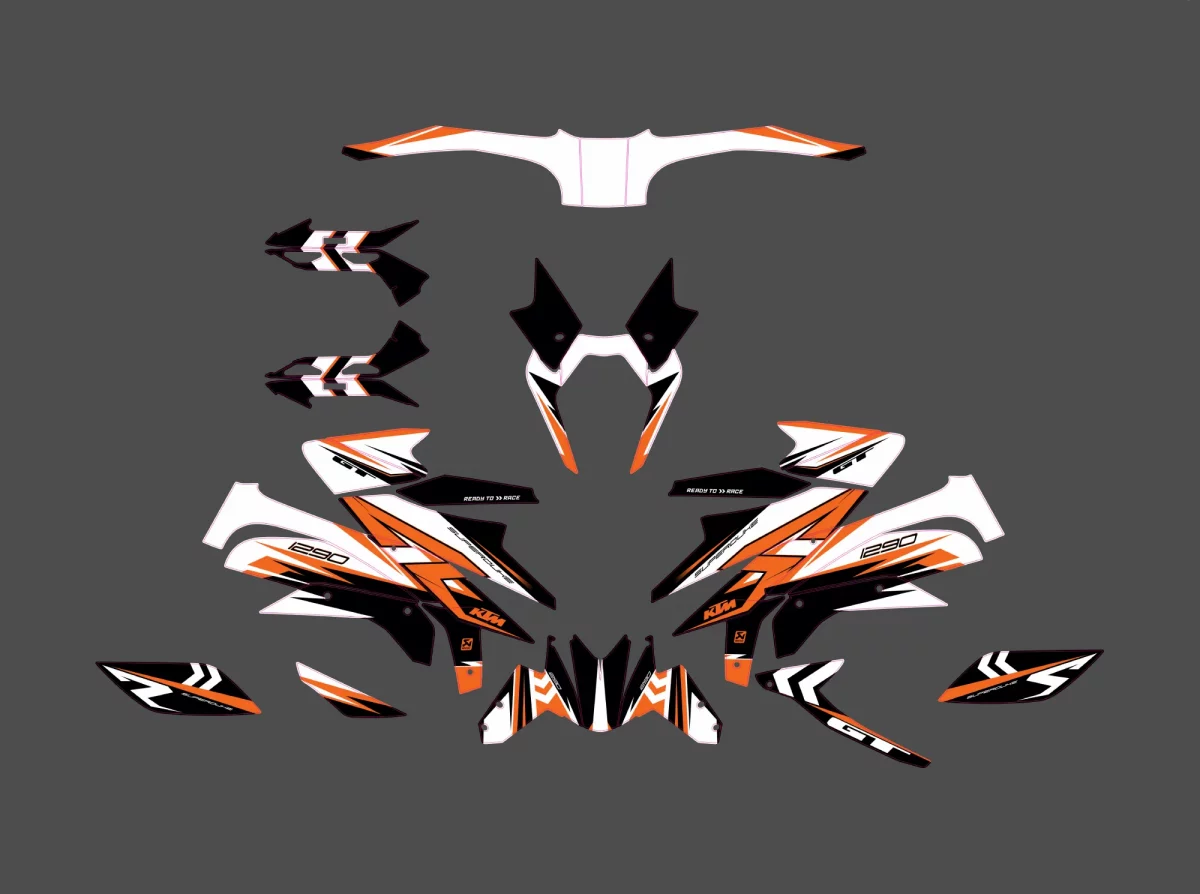 kit déco ktm 1290 r superduke race blanc