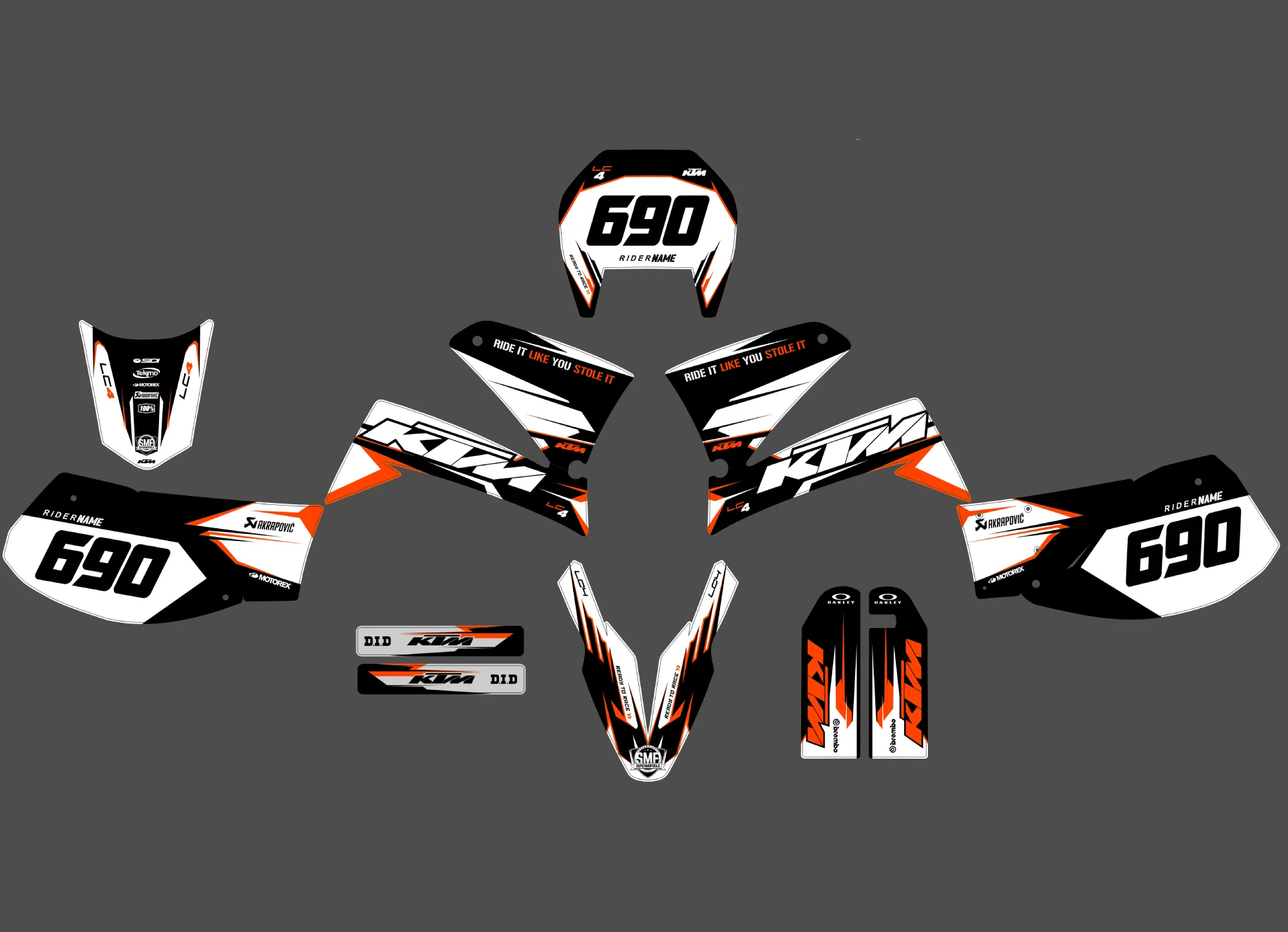 KTM 640 LC4 Ready to Race Grafik-Kit