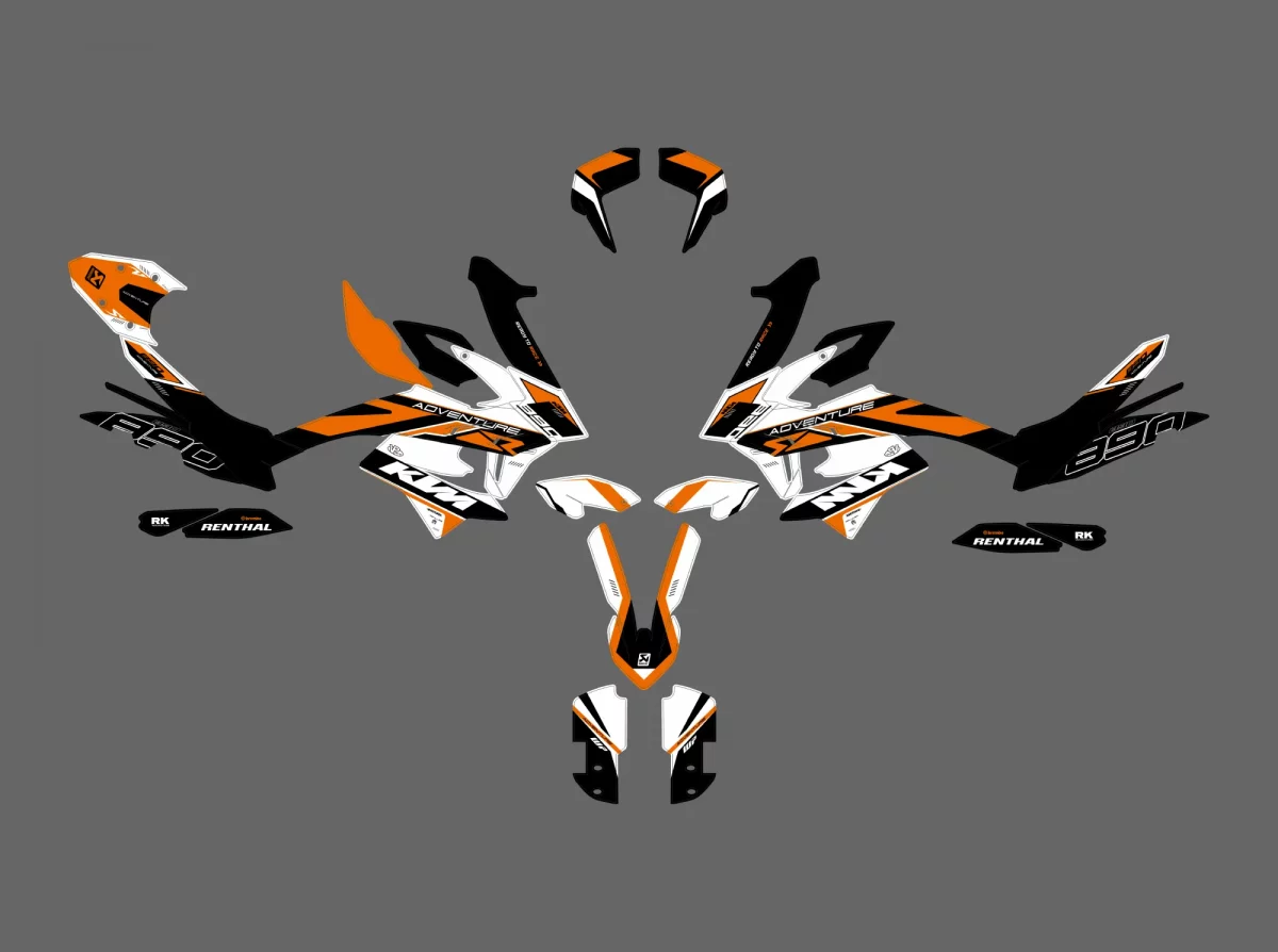 kit déco ktm 790 / 890 adventure r s type origine