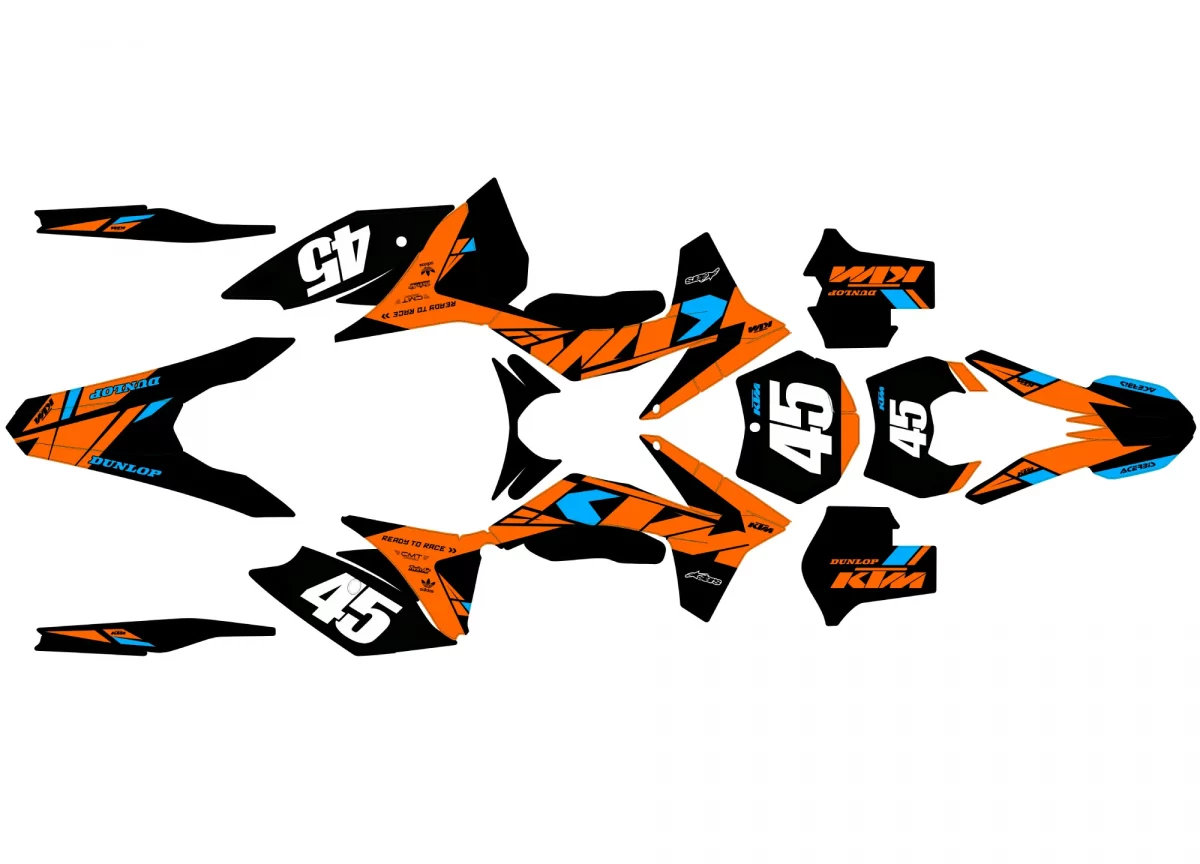 kit déco ktm exc / exc f (2012 2013) airline
