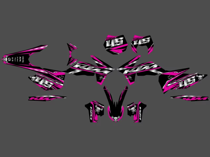 ktm exc / exc f (2012 2013) craft pink graphic kit