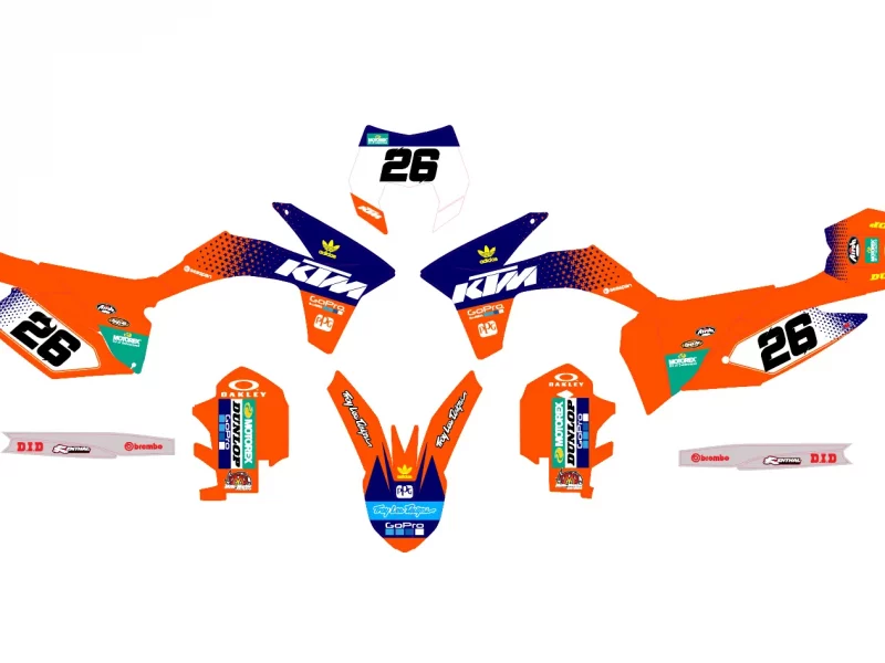 kit déco ktm exc / exc f (2012 2013) gopro #2