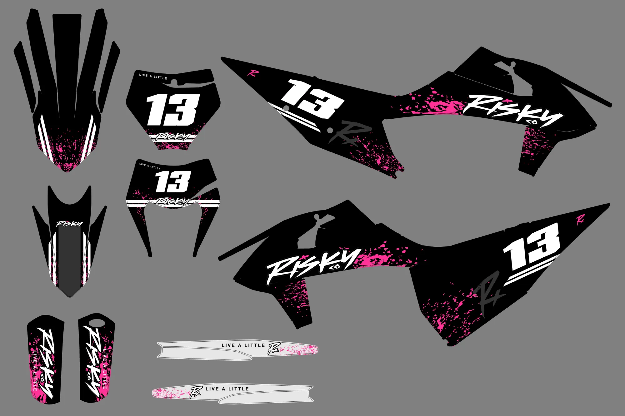 kit déco ktm exc / exc f (2020 2023) riska