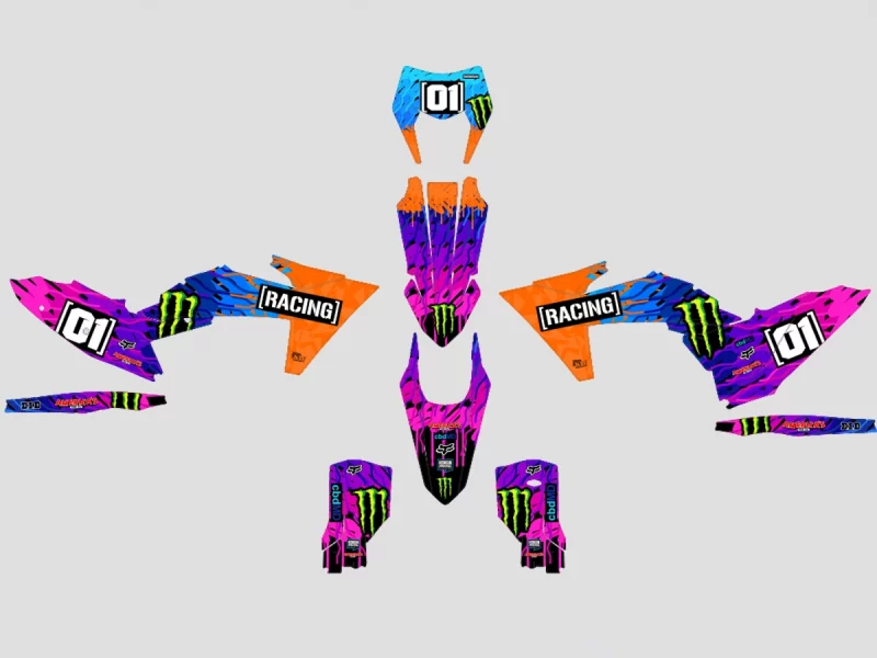 kit déco ktm exc / exc f (2024 2025) colors