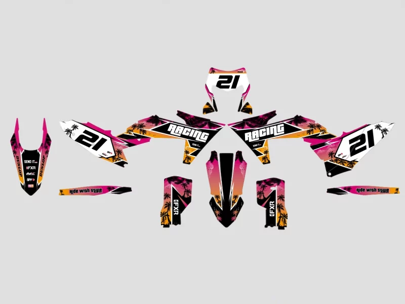 kit déco ktm exc / exc f (2024 2025) miami