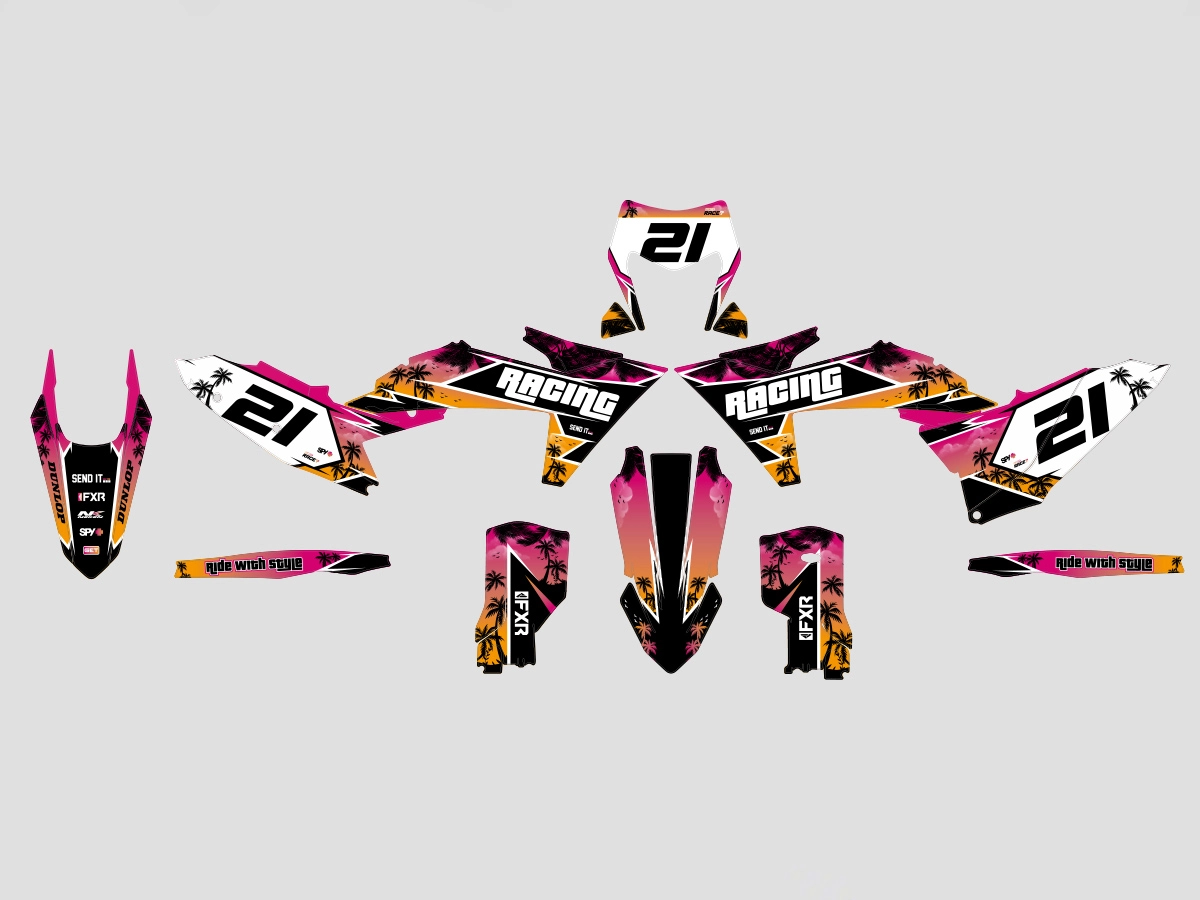kit déco ktm exc / exc f (2024 2025) miami