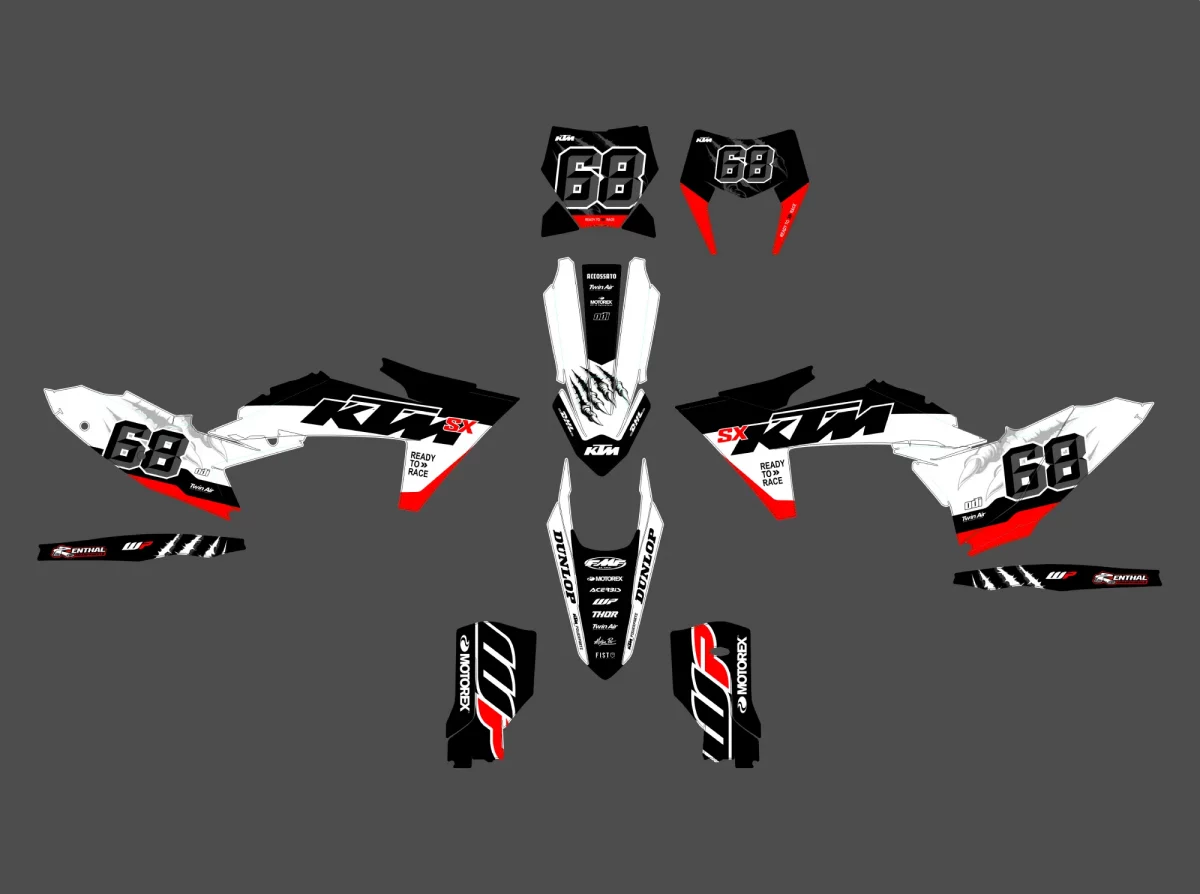 kit déco ktm exc / exc f (2024) griffe