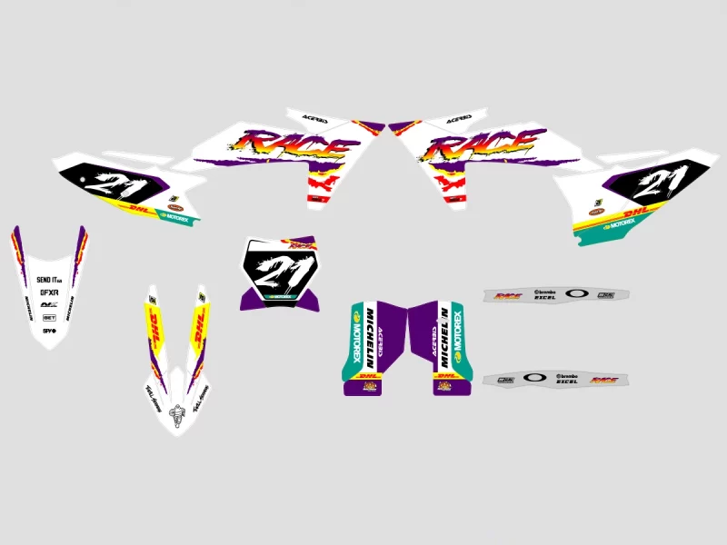 kit déco ktm sx / sx f (2023 2024) vintage