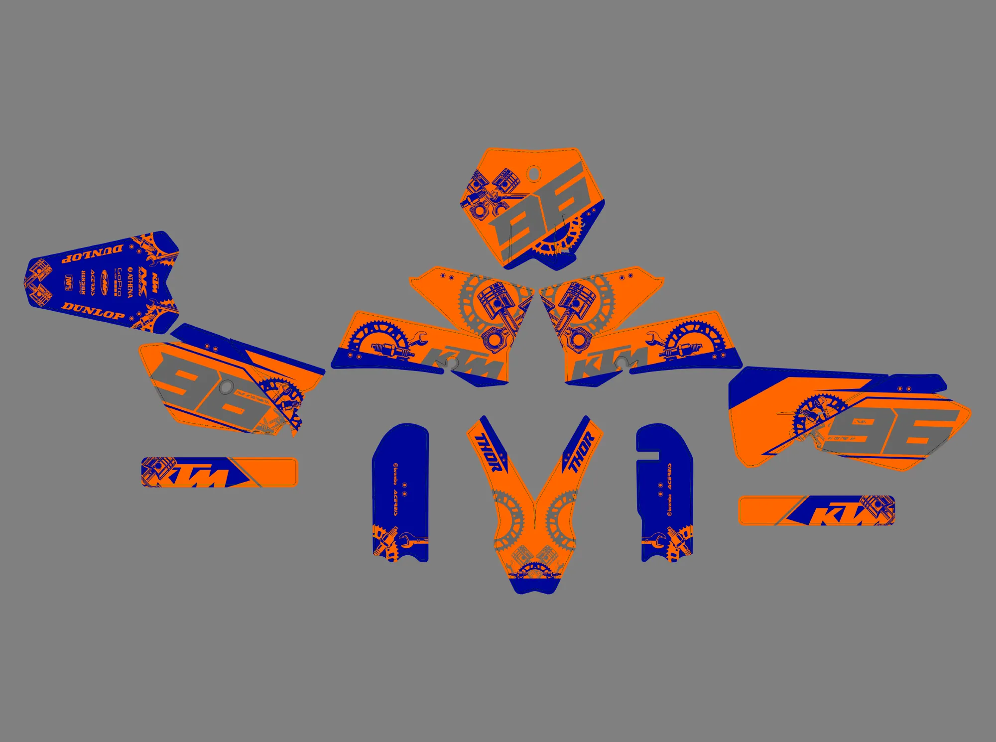 kit déco ktm 85 sx (2003 2012) tool