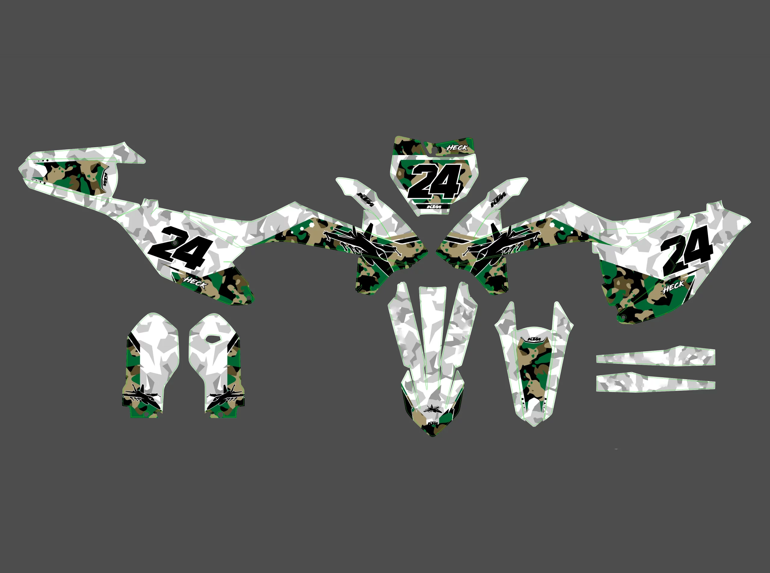 kit déco ktm 85 sx (2018 2024) camo