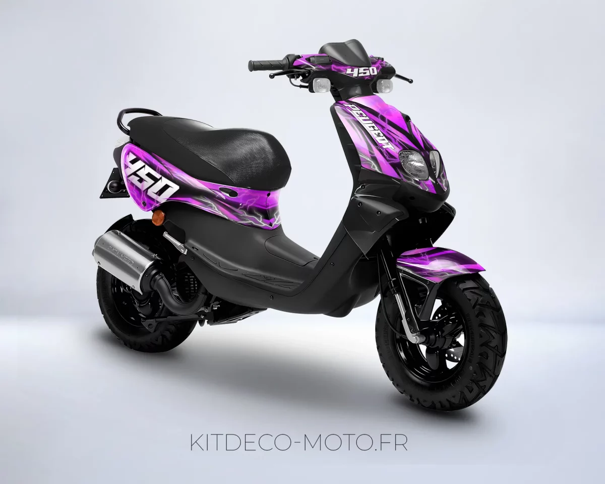 kit déco peugeot trekker flash rose