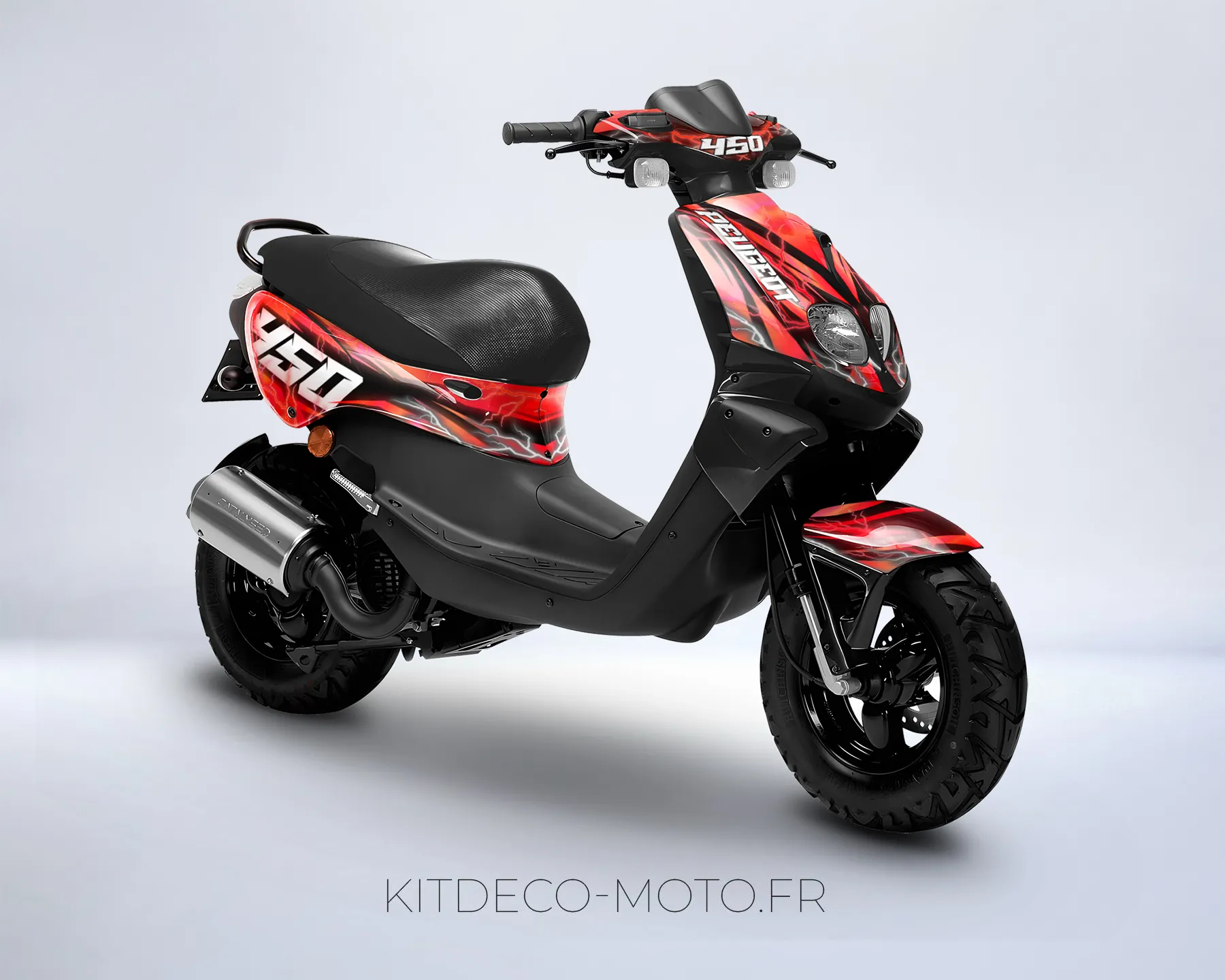 kit déco peugeot trekker flash rouge