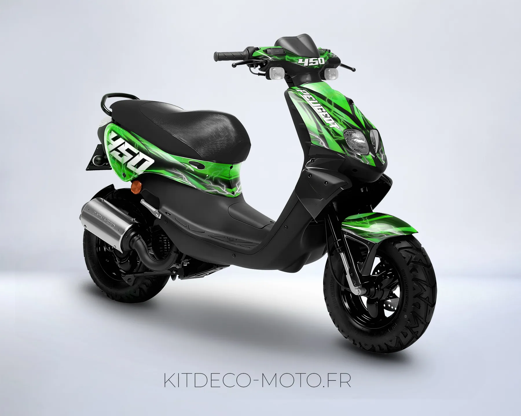 kit déco peugeot trekker flash vert