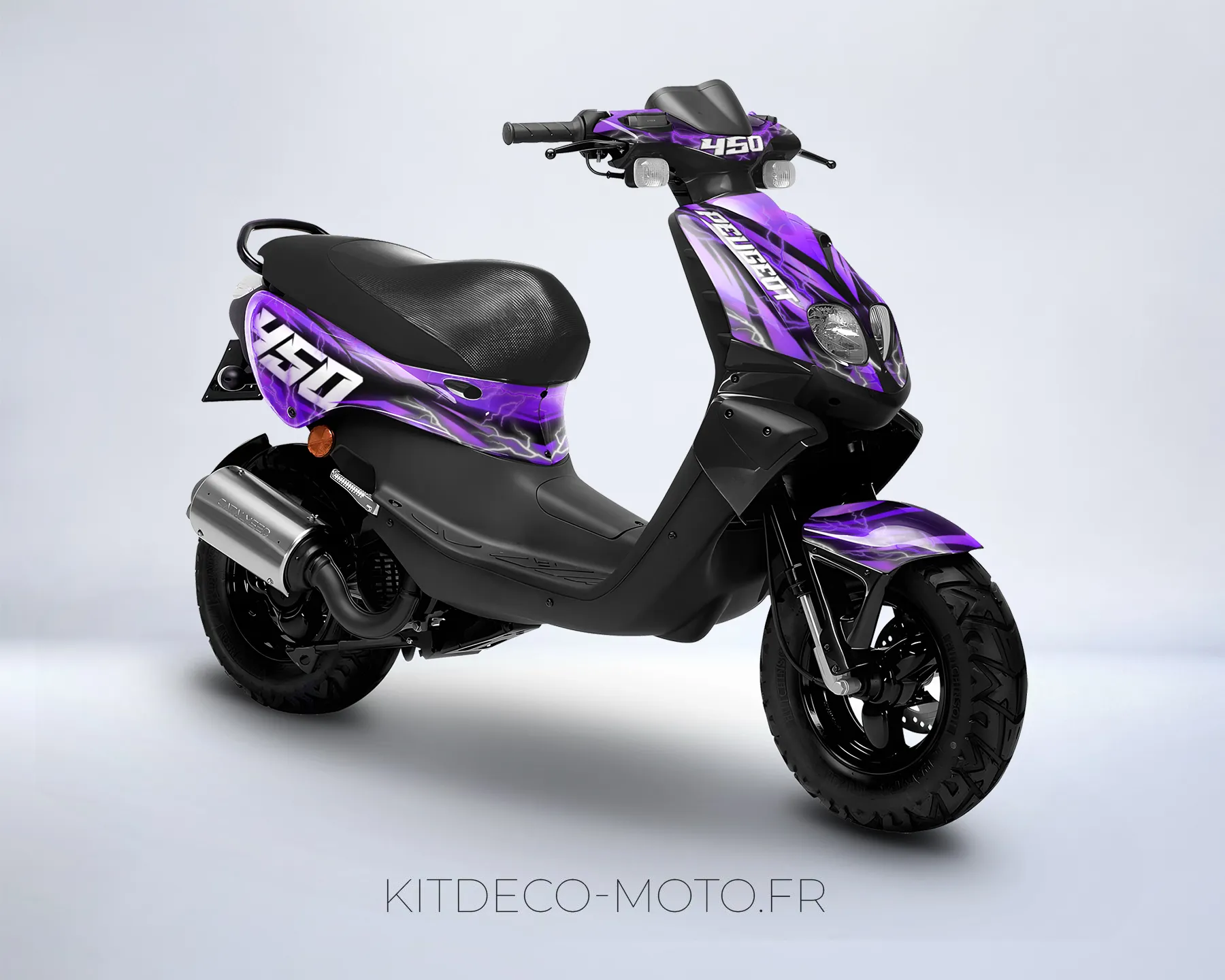 kit déco peugeot trekker flash violet