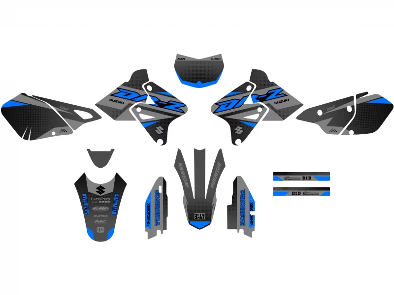 kit gráfico suzuki drz 400 race azul
