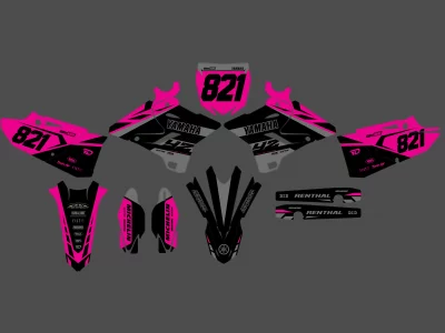 Yamaha 125 YZ (2015 2021) Airon Pink Grafik-Kit