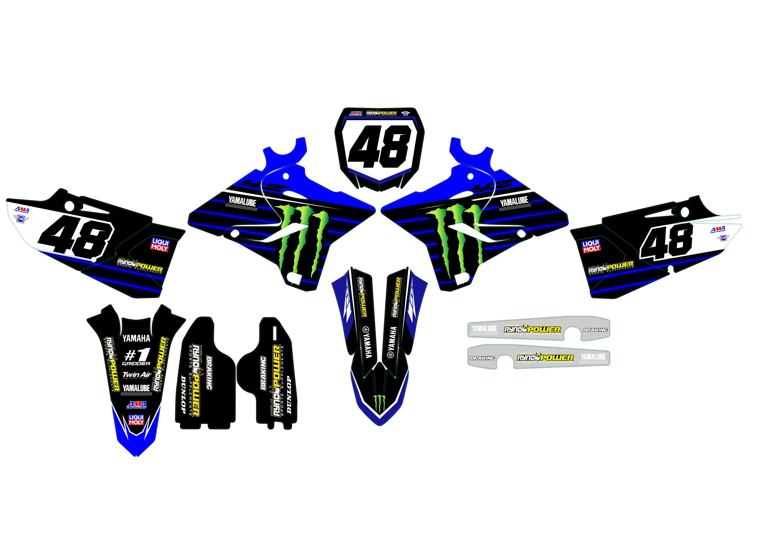 kit déco yamaha 125 yz (2015 2021) monster #2