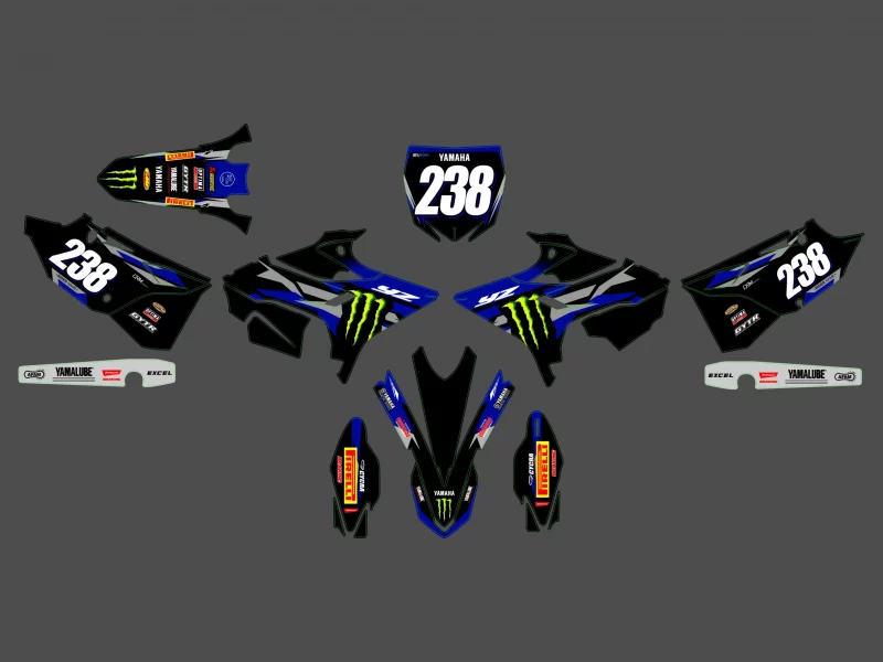 Kit grafiche Monster per Yamaha 250 YZ Racetech Revolution