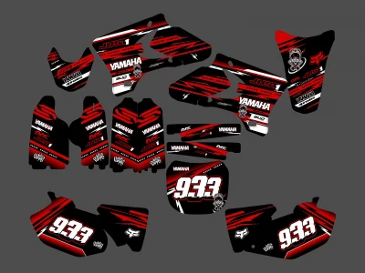 yamaha 250 yzf (2003 2005) just red graphic kit