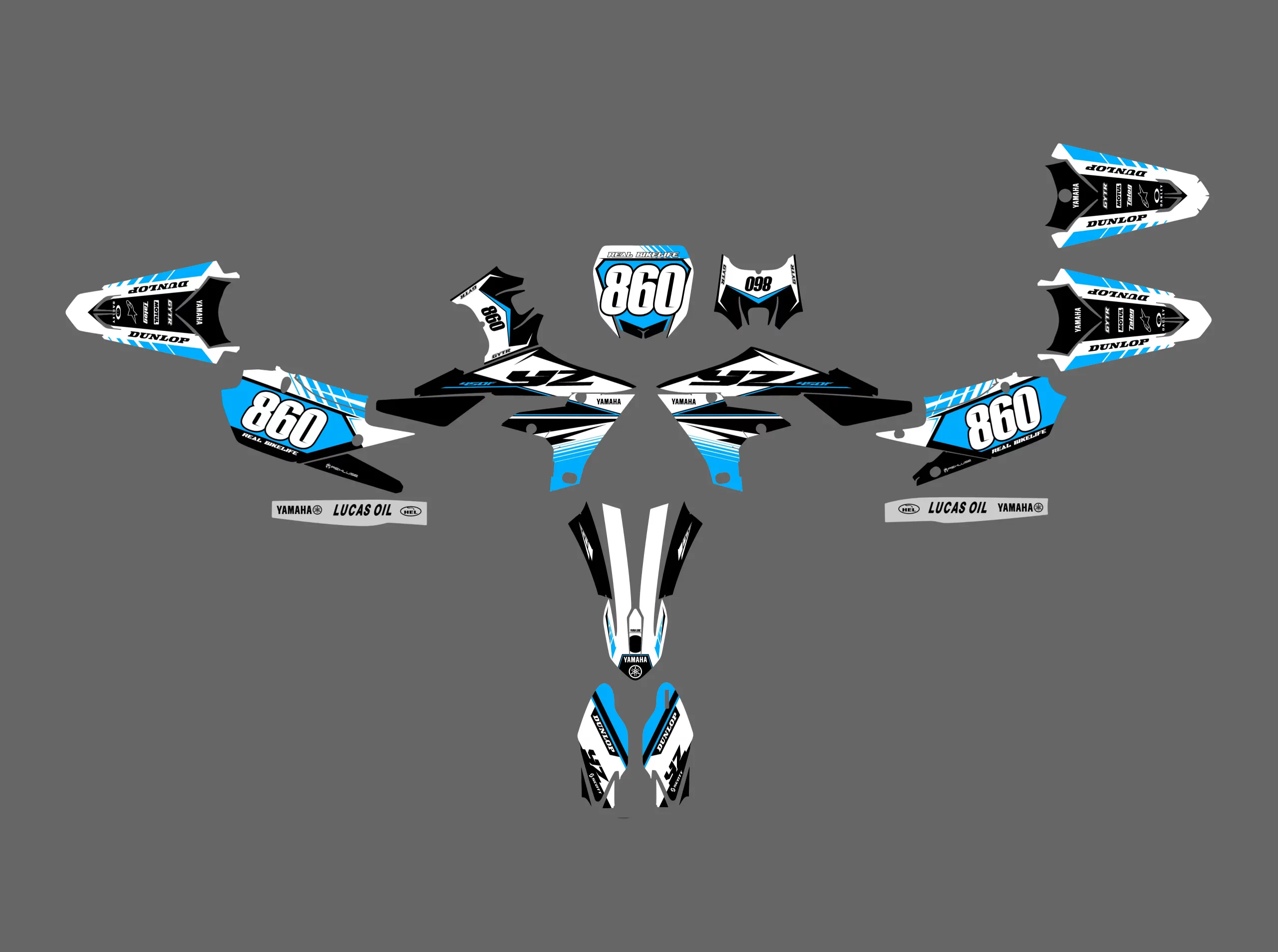 kit déco yamaha 450 yzf (2018 2022) real