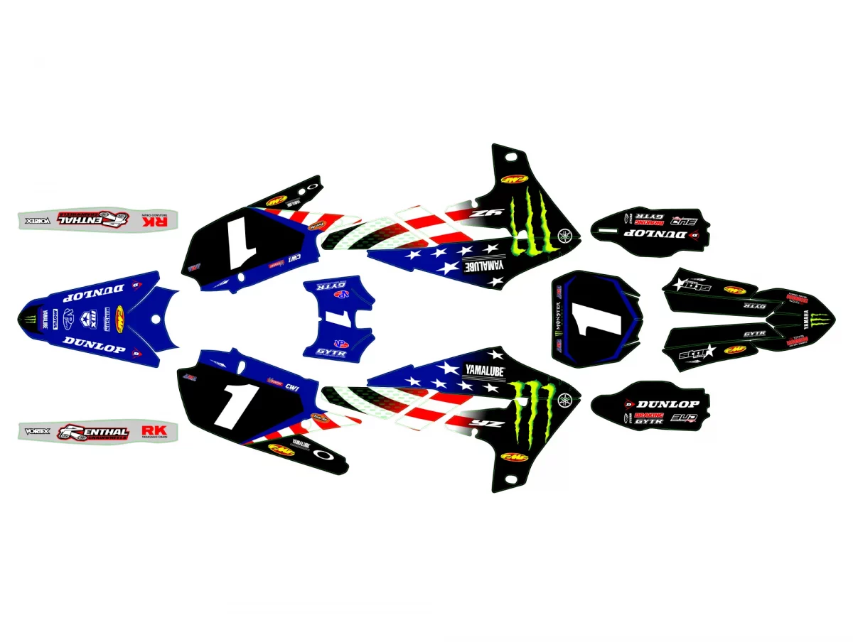 kit déco yamaha 450 yzf (2018 2022) usa monster