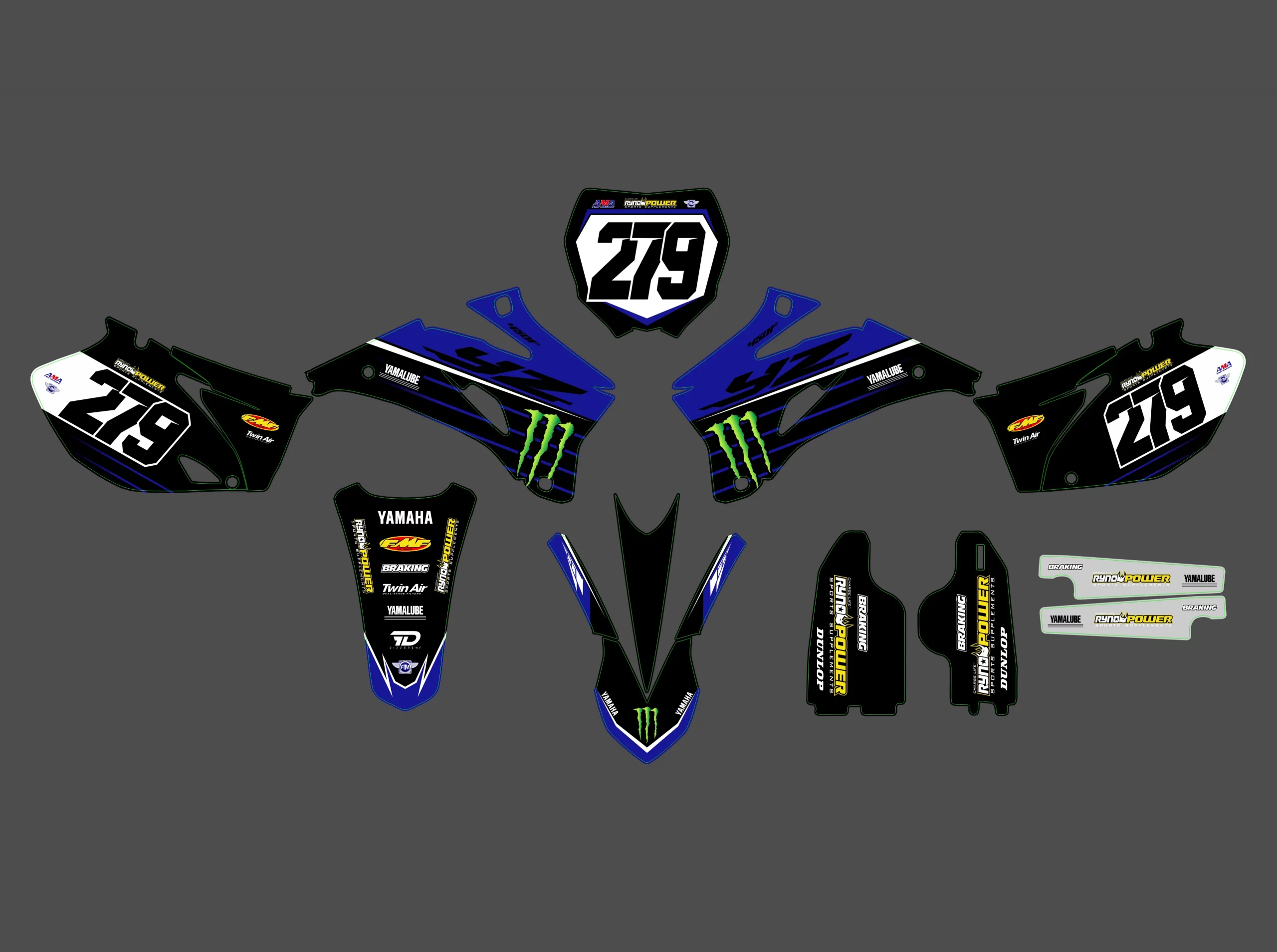 kit déco yamaha 450 yzf (2006 2009) monster