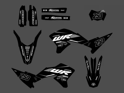 yamaha wr250x graphic kit – race black