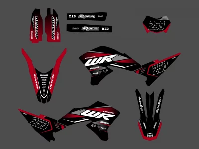 yamaha wr250x graphic kit – race red