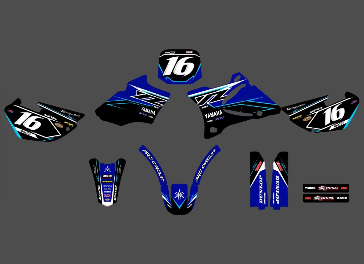 kit déco yamaha 85 yz (2002 2014) origine