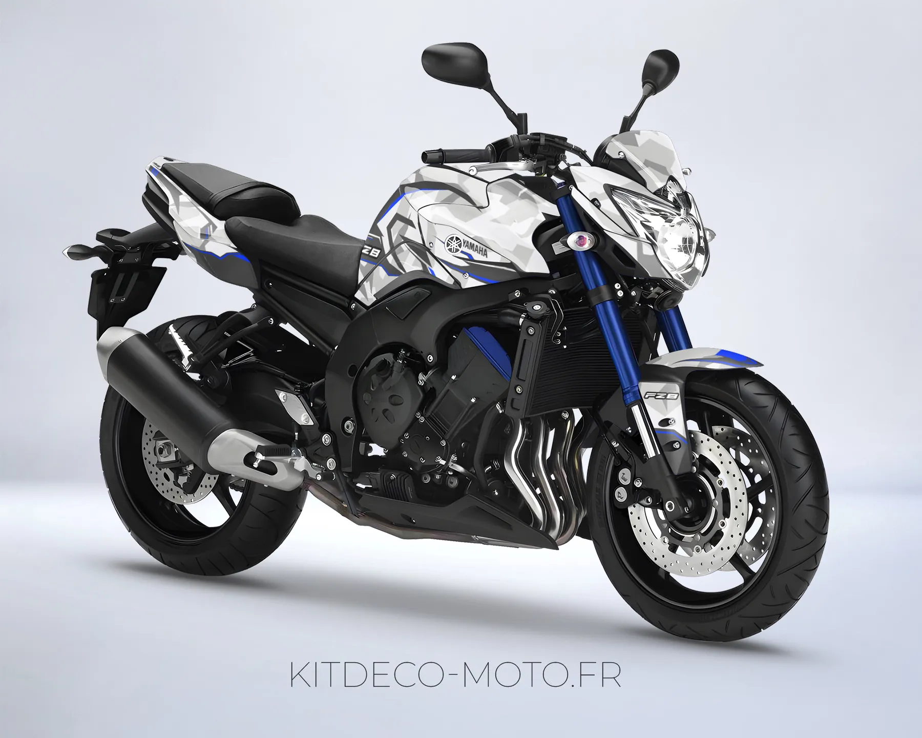 kit déco yamaha fz8 – camouflage bleu