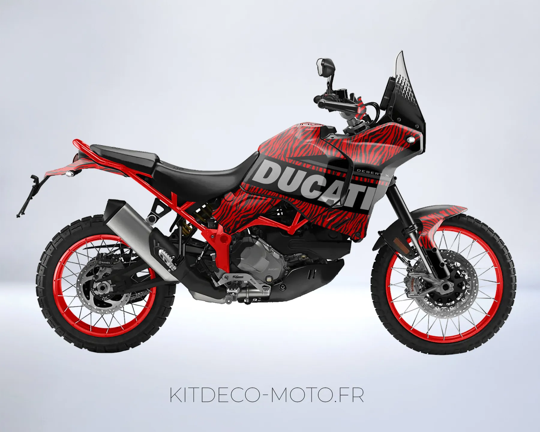 kit déco ducati desert x griffe rouge