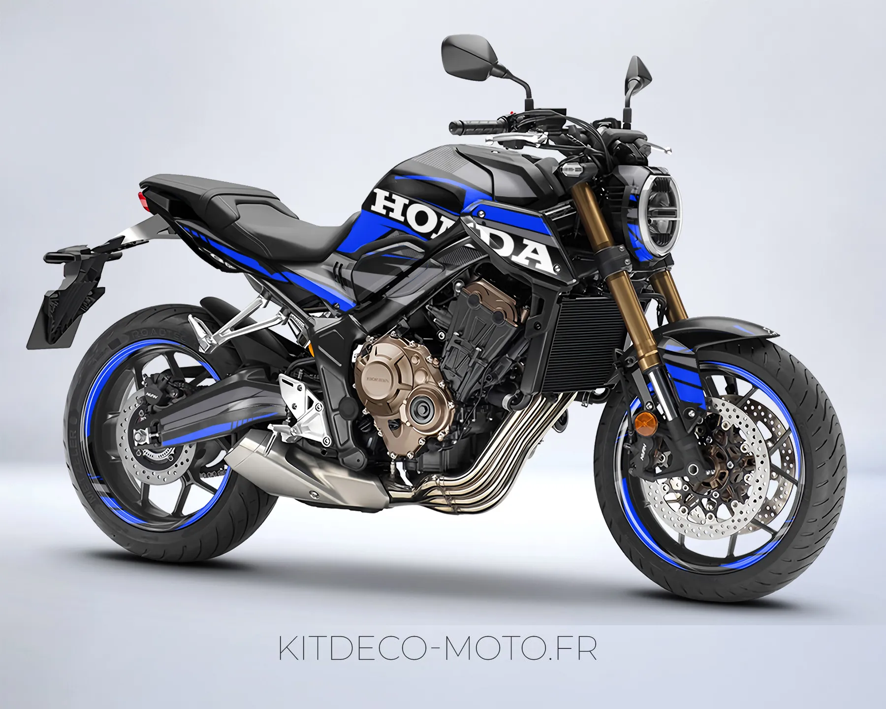 kit déco honda cb 650 r (2019 2023) – factory bleu