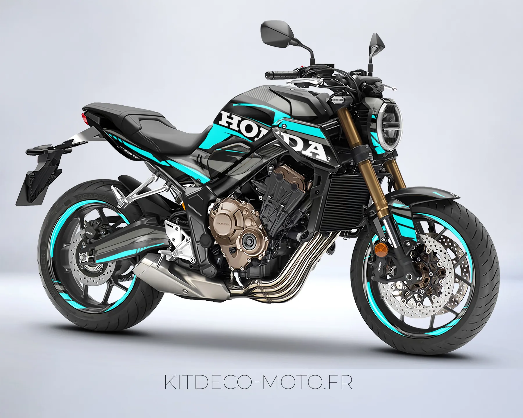 kit déco honda cb 650 r (2019 2023) – factory cyan