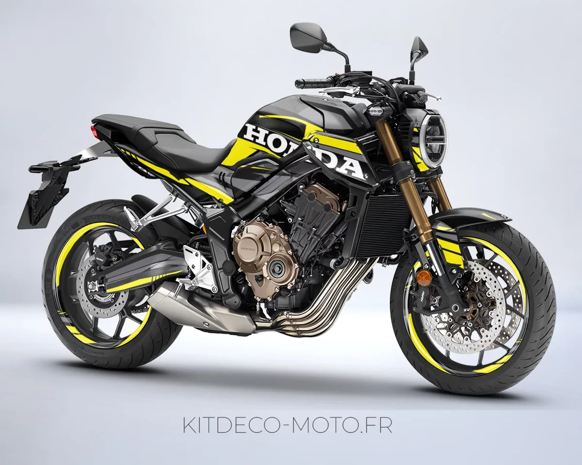 kit déco honda cb 650 r (2019 2023) – factory jaune