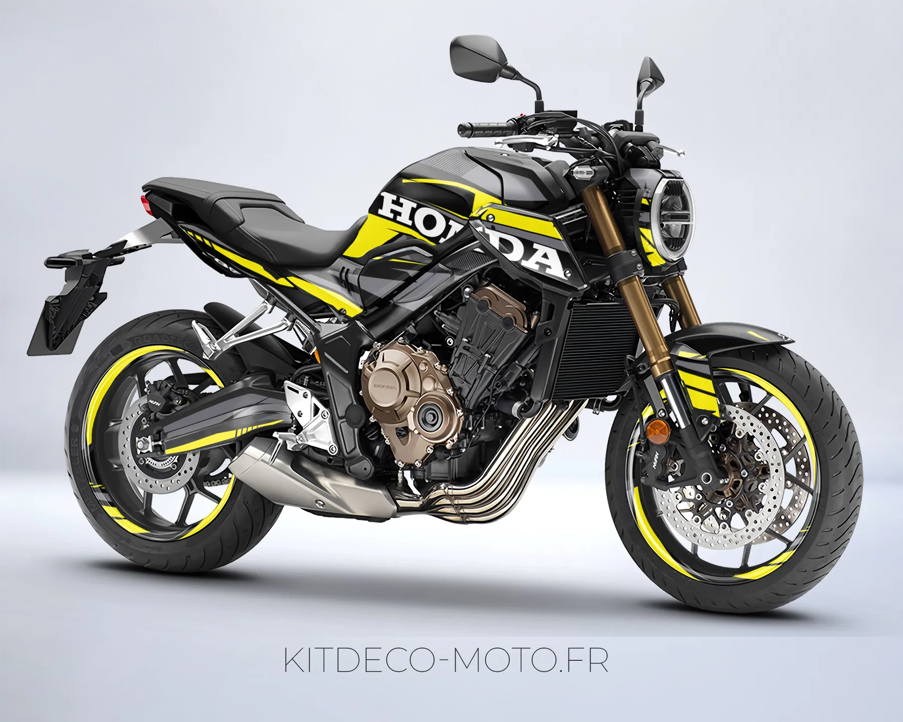 kit déco honda cb 650 r (2019 2023) – factory jaune