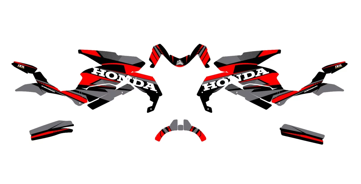 kit déco honda cb 650 r (2019 2023) – factory rouge