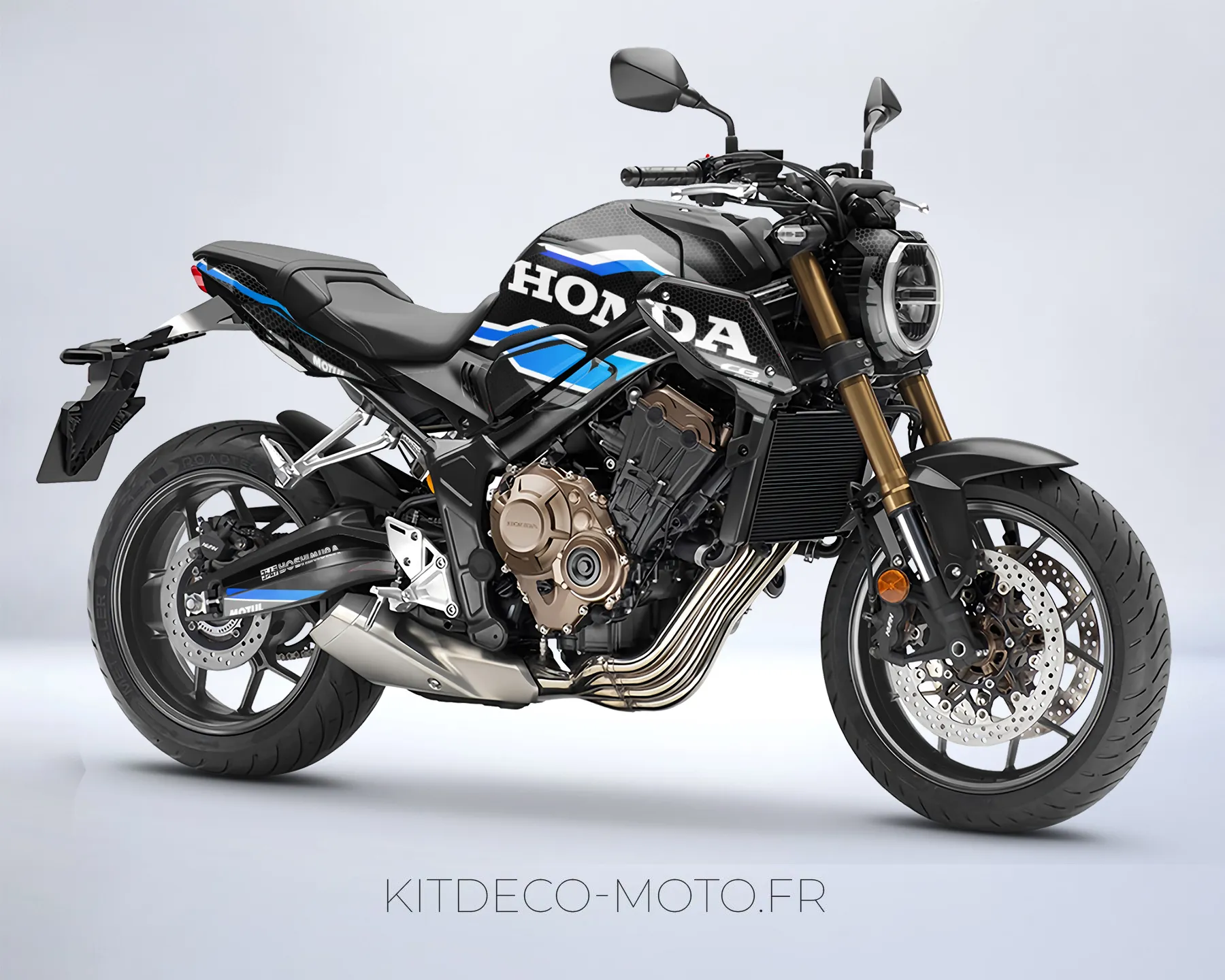 kit déco honda cb 650 r (2019 2023) – pyr bleu