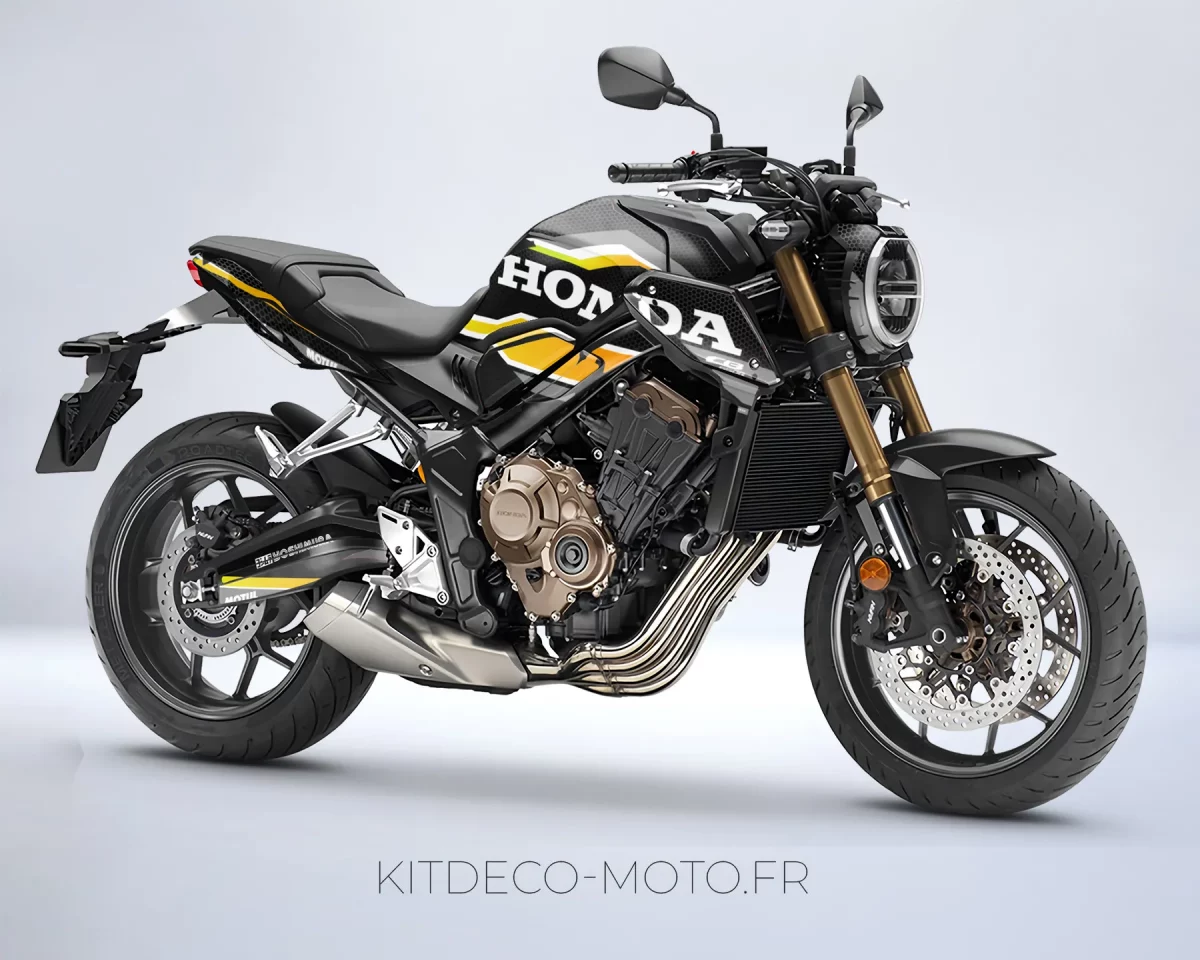 kit déco honda cb 650 r (2019 2023) – pyr jaune