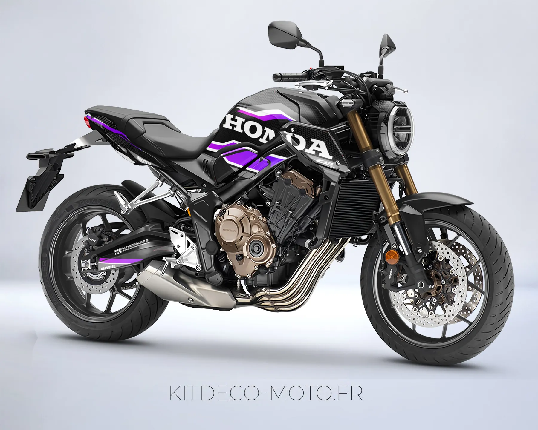 kit déco honda cb 650 r (2019 2023) – pyr violet