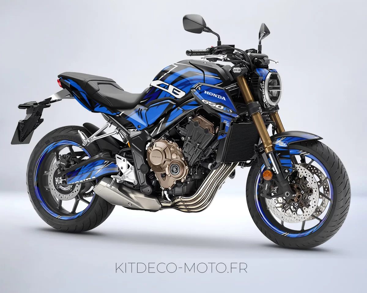 kit déco honda cb 650 r (2019 2023) – race bleu