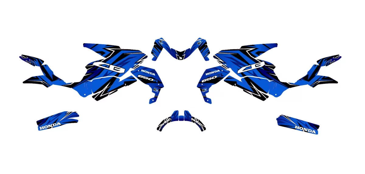 kit déco honda cb 650 r (2019 2023) – race bleu