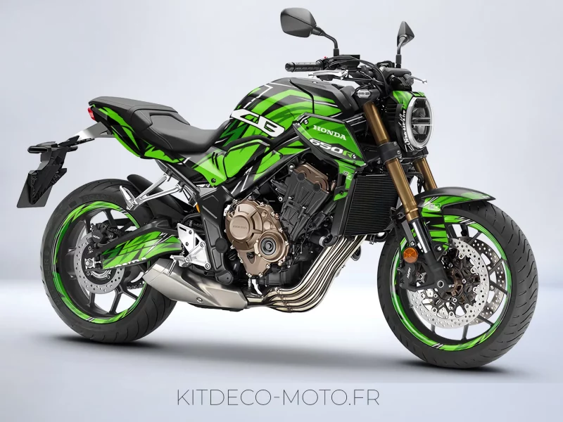 kit déco honda cb 650 r (2019 2023) – race vert