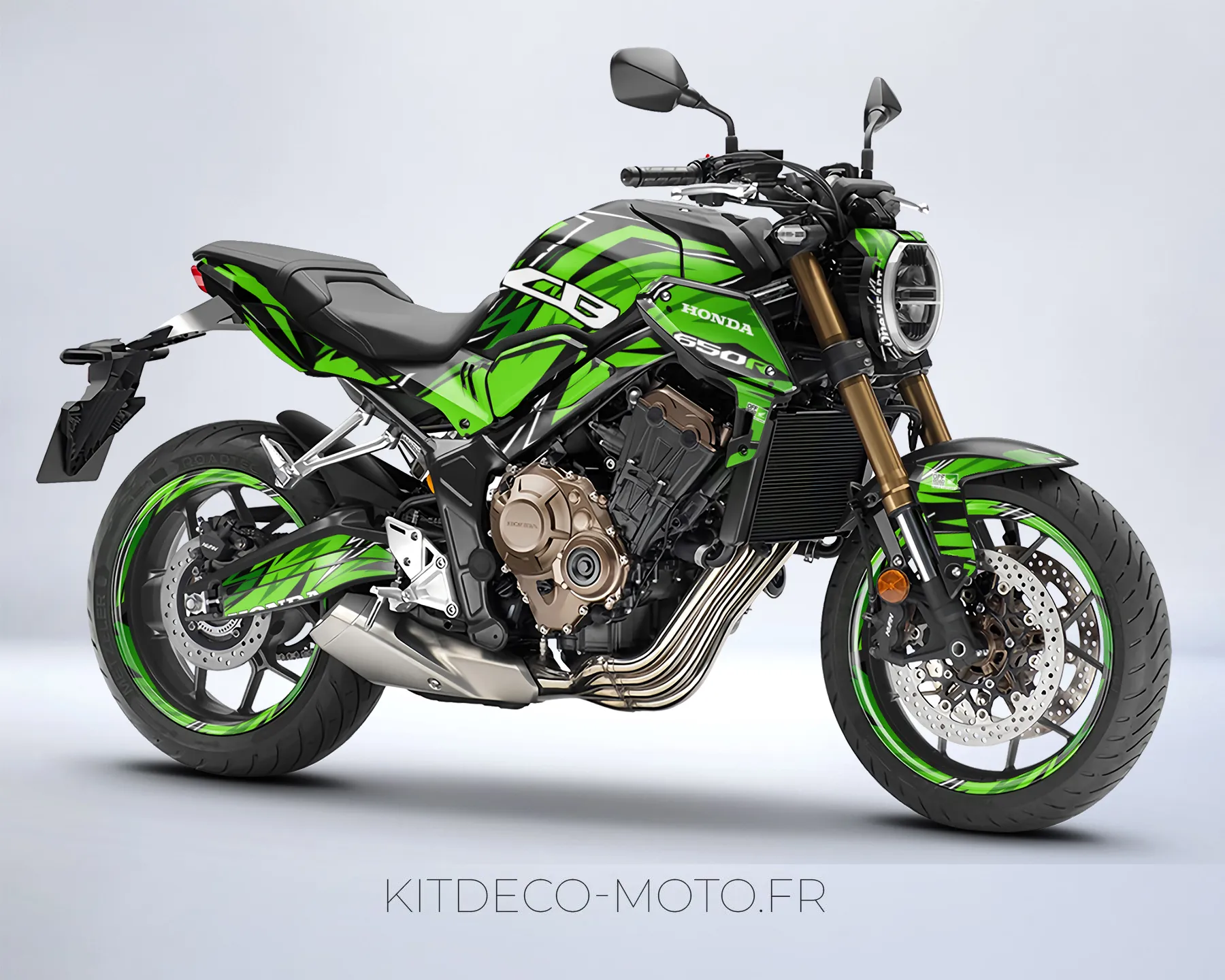 kit déco honda cb 650 r (2019 2023) – race vert