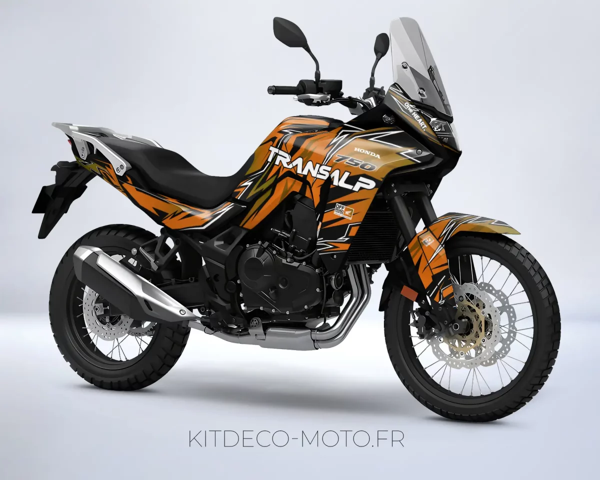 kit déco honda transalp 750 – race orange