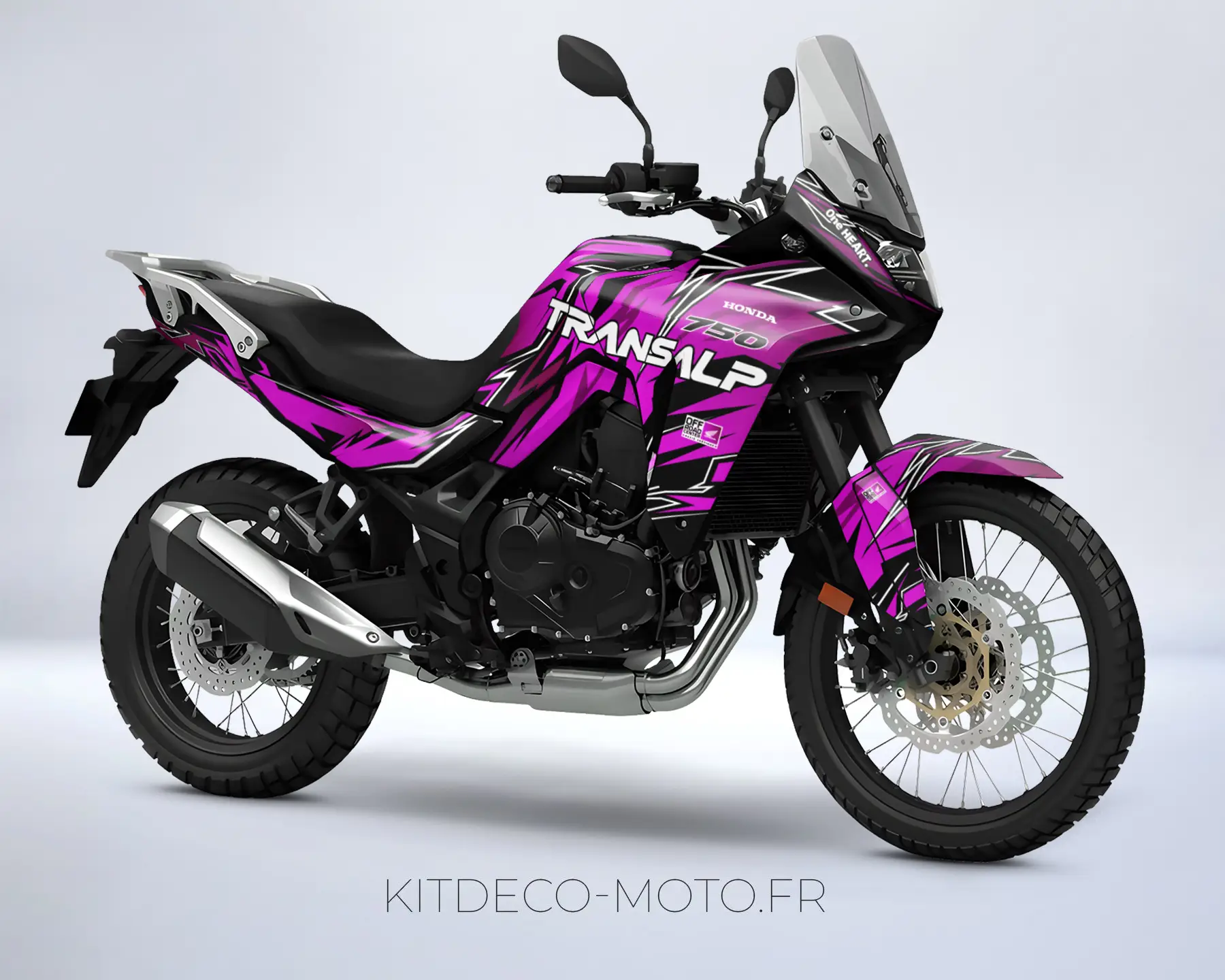 kit déco honda transalp 750 – race rose