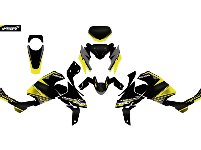 kit déco honda hornet cb 750 – factory jaune