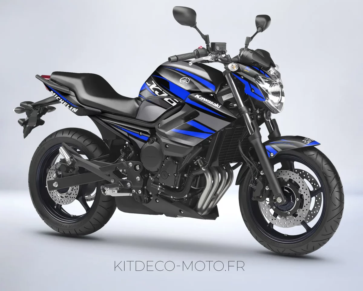 kit déco yamaha xj6 factory bleu