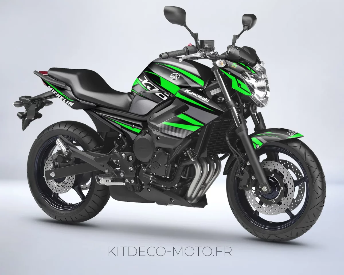 kit déco yamaha xj6 factory vert