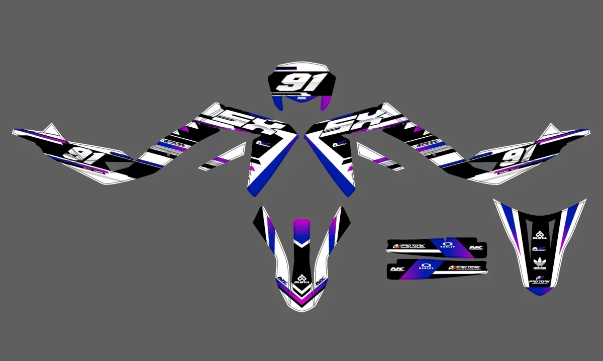 kit déco aprilia 50 rx / sx (2006 2017) foil